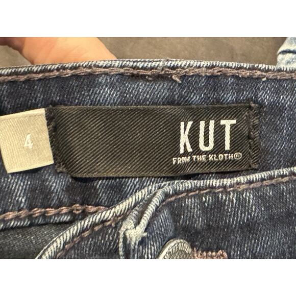 Kut From the Kloth Natalie Jeans Sz 4 Womens Blue Stretch High Rise Bootcut - Picture 3 of 5